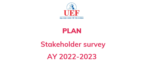 Survey plan for stakeholders, AY 2022-2023