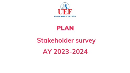 Survey plan for stakeholders, AY 2023-2024