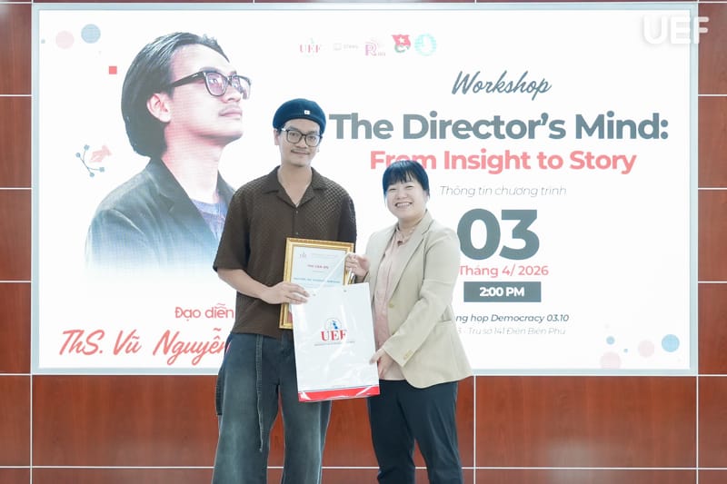 Đạo diễn Vũ Nguyễn Nam Khuê tại workshop 99ok123